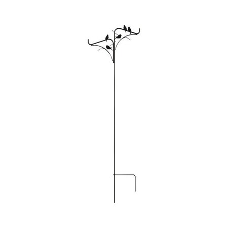Panacea Black Steel 84 in. H Bird Design Plant Hook 86912